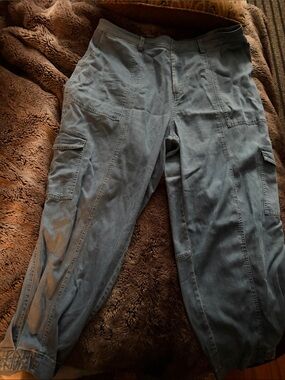 Blue Sky Women's Cargo Pants in Slate Gray-Blue